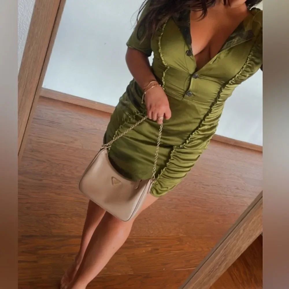 Burberry green dress
